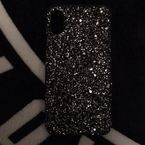 iPhone 7/8 black glitter case